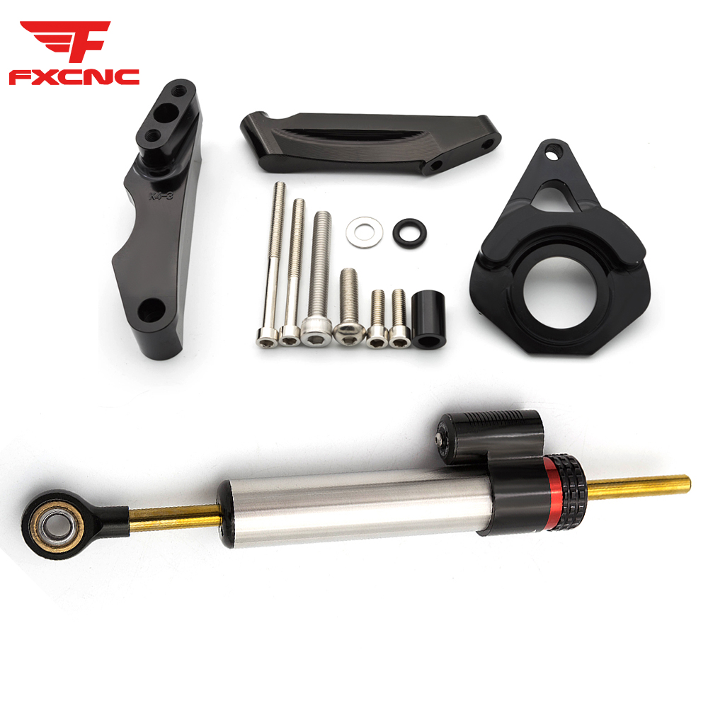 Suzuki için GSXR600 750 K4 200 - Steering Damper Stabilizer Kit Cnc incelemesi ve fiyatı