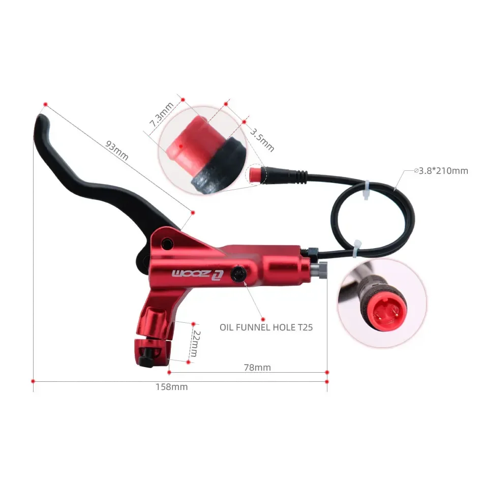 ZOOM HB-876E 4 pistonlu Disk H - Zoom Hydraulic Brake 4 Piston E-Scooter incelemesi ve fiyatı