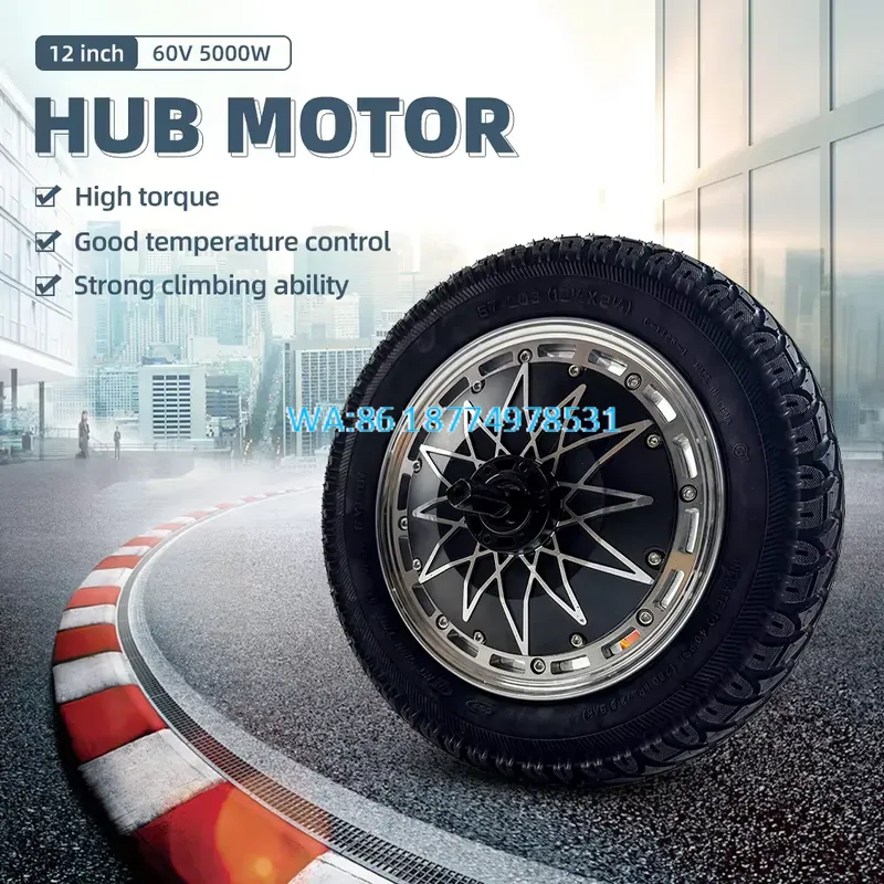 Wmwmnu 12 İnç Göbek Motor Kiti - 60V 5000W Brushless Hub Motor incelemesi ve fiyatı